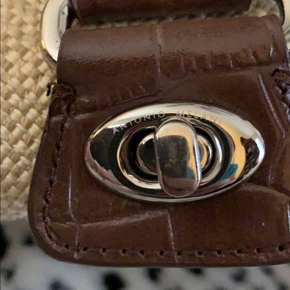 Antonio Melani straw and leather purse - Picture 2 of 5